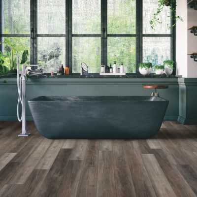 LVP floors in a Minnesota City, MN, bathroom